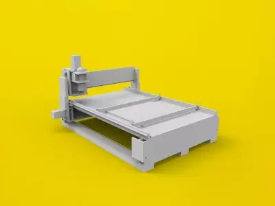 cnc machine 3D print model