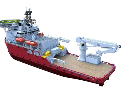 MERMAID ASIANA BOAT 3D model