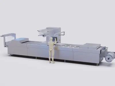 Packaging machine v2 3D model