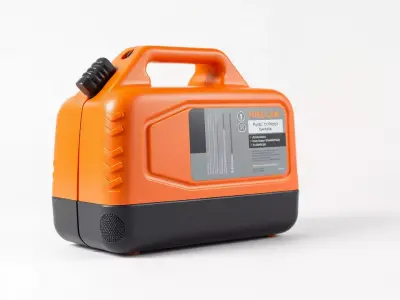 Orange Fuel Can model pack Low-poly 3D model
