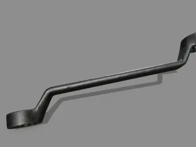 wrench Low-poly 3D model 6