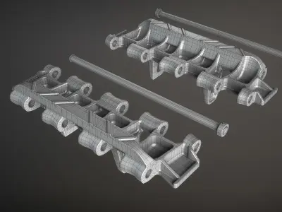 Panzer V Panther Tracks 3D model