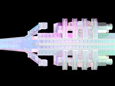 Spaceship FREE Free low-poly 3D model