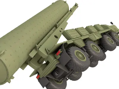 5T 92 transport  charging machine complex  3D model