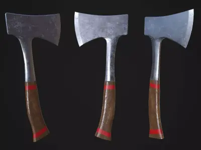 Modern Axe 06 Low-poly 3D model
