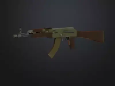 AK-47 Weapon 3D model Low-poly 3D model