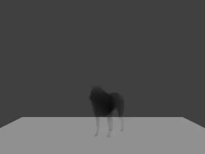 wolf made in blender Low-poly 3D model
