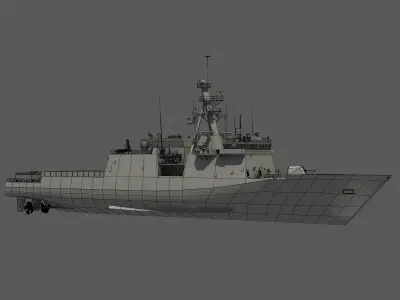 USCGC WAESCHE - LEGEND CLASS US CUTTER-COAST GUARD 3D model