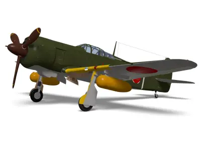 Kawasaki Ki100 Early 3D model