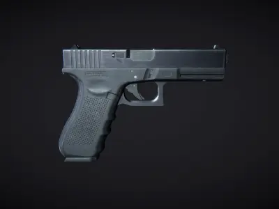 Glock-17 Gen4 Black Active 3D model
