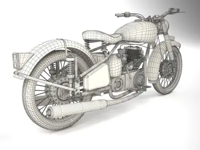 BSA Motorbike 3D model