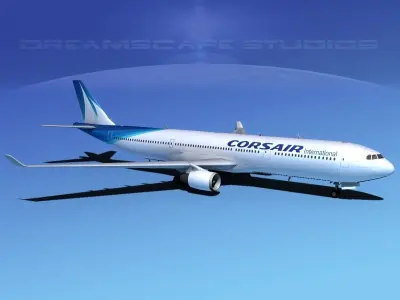 Airbus A330-300 Corsair 3D model