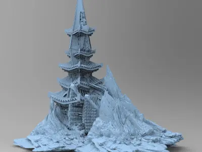 Monarch Cliff 8 3D model