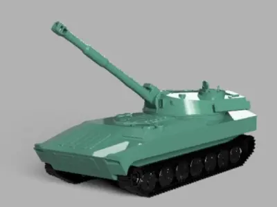 2S1 Gvozdika 3D print model