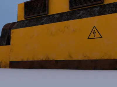 Power Generator Low-poly 3D model buy