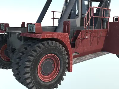 Container Loader Low-poly 3D model