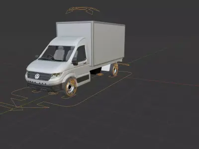 Volkswagen Crafter cargo truck 3D model