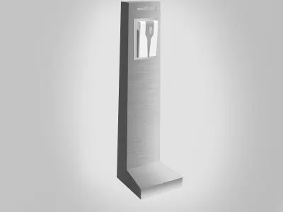 Disinfection Station Low-poly 3D model