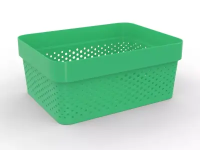 H2000421 BASKET GREEN 3D model