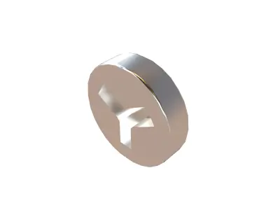 Screw v7 001 Low-poly 3D model