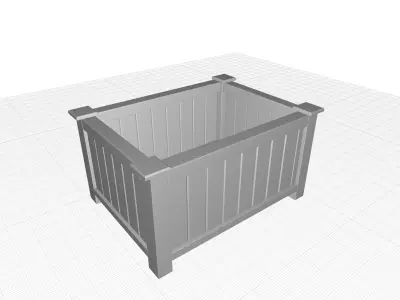 AnNam Wood Crate 3D model
