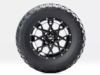 ITP Hurricane Wheels Low-poly 3D model