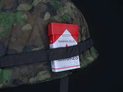 M1 Helmet Low-poly 3D model