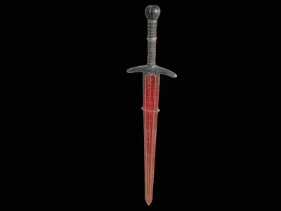 sword Low-poly 3D model purchase