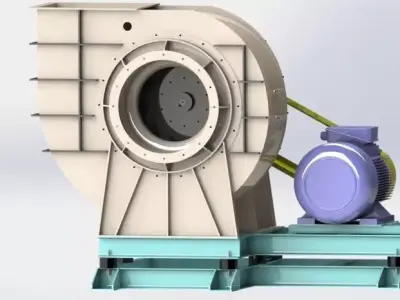 diameter 630 mm complete manufacturing high flow air fan  3D model