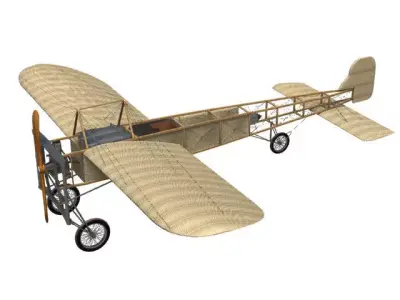 BleriotXI biplane 3D model