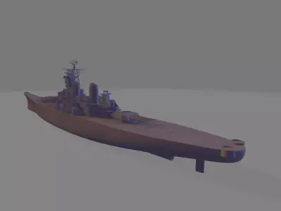 Uss Missouri battleship for RC 3D print model