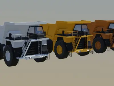 Open Pit Tipper Truck 3D model
