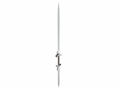Double sword 9 Low-poly 3D model