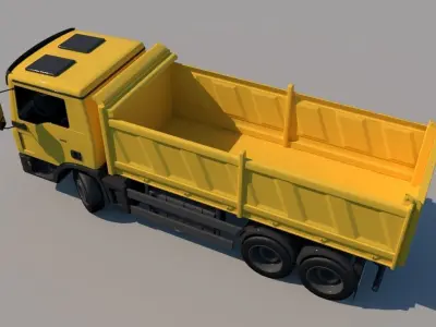 Rigged Lorry Model 3D model