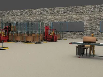 warehousing 3D model