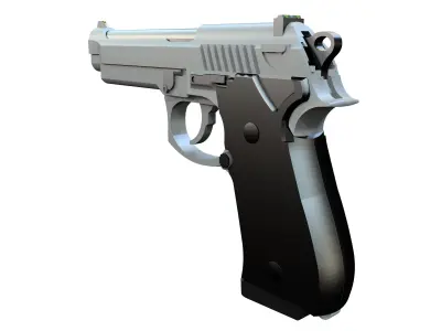Beretta M9 3D model buy