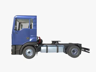 2-axle truck tractor 3D model purchase