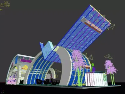 Exhibition - Area -6X15-3DMAX2009-012 3D model