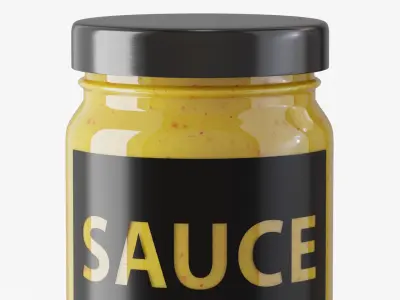 Sauce Jar Bottle 3D model