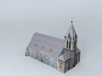 Evangelical church in Trinec Free 3D model