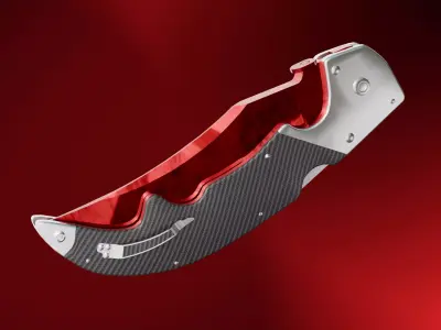 Falchion Knife 3D model