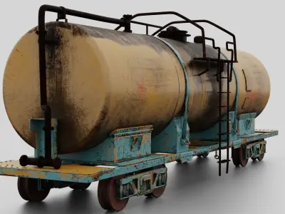 Train tanker  3D model