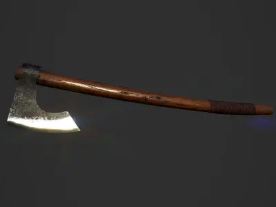 Bearded axe Low-poly 3D model purchase