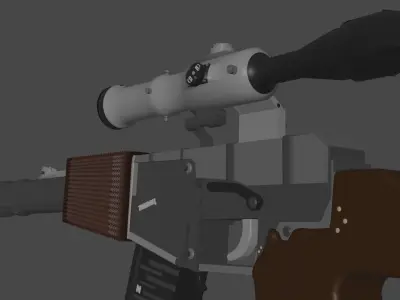 3D model of weapon 3D model
