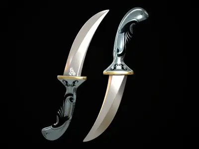 Dagger Traditional Low-poly 3D model