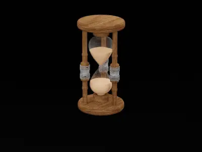 Antique Hourglass 3D model