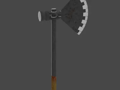 Apocalypse Axe low-poly Free low-poly 3D model