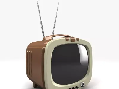 Vintage TV 3D model