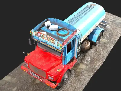 TATA SE 1613 Water Tanker 3D model