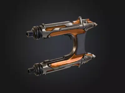 Dual Marksmanship Low-poly 3D model